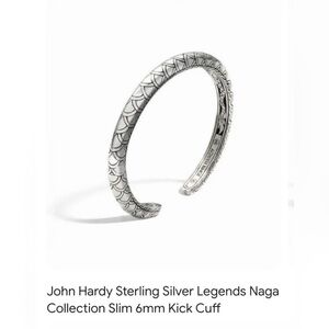 John Hardy Sterling Naga Cuff bracelet like new